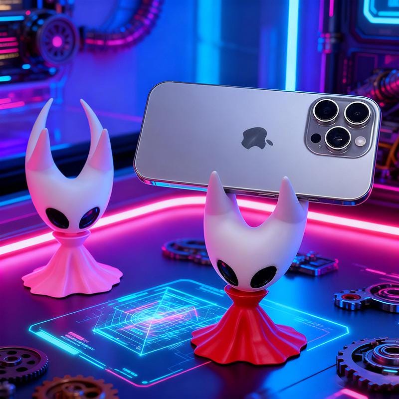 Silksong Inspired Controller Stand | Hollow Knight Hornet Phone Holder | Gaming Desk Stand | PS5 Xbox Switch Controller Dock | Gamer Gift - Console Revive