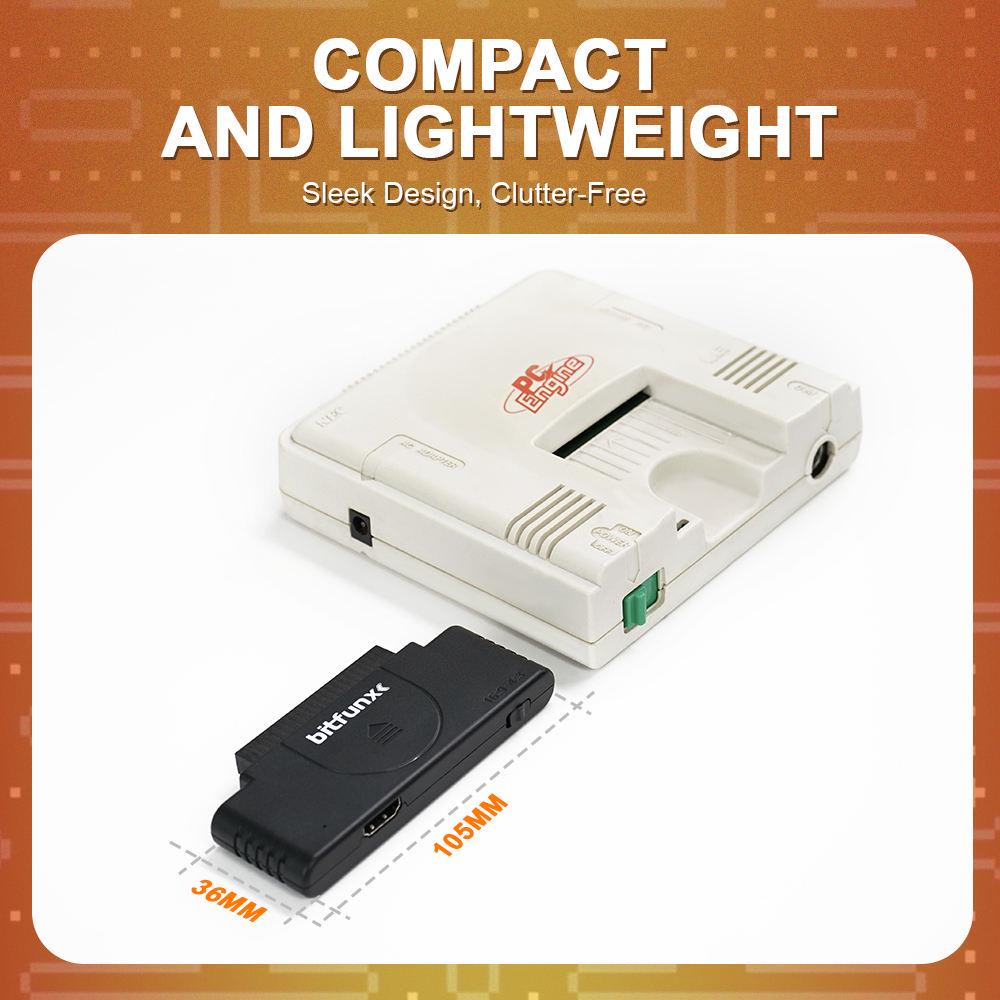 PC Engine/TurboGrafx - 16 RGB to HDMI Converter – 1080p Plug & Play Retro Gaming Adapter - Console Revive