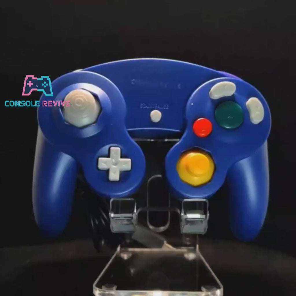 Solid Blue GameCube Controller Shell - GameCube Gamepad Case - Retro Gaming Nostalgia