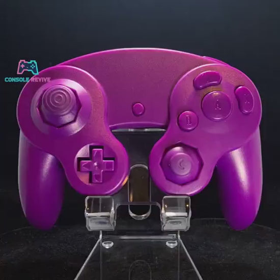 Solid Purple GameCube Controller Shell - GameCube Gamepad Case - Retro Gaming Nostalgia