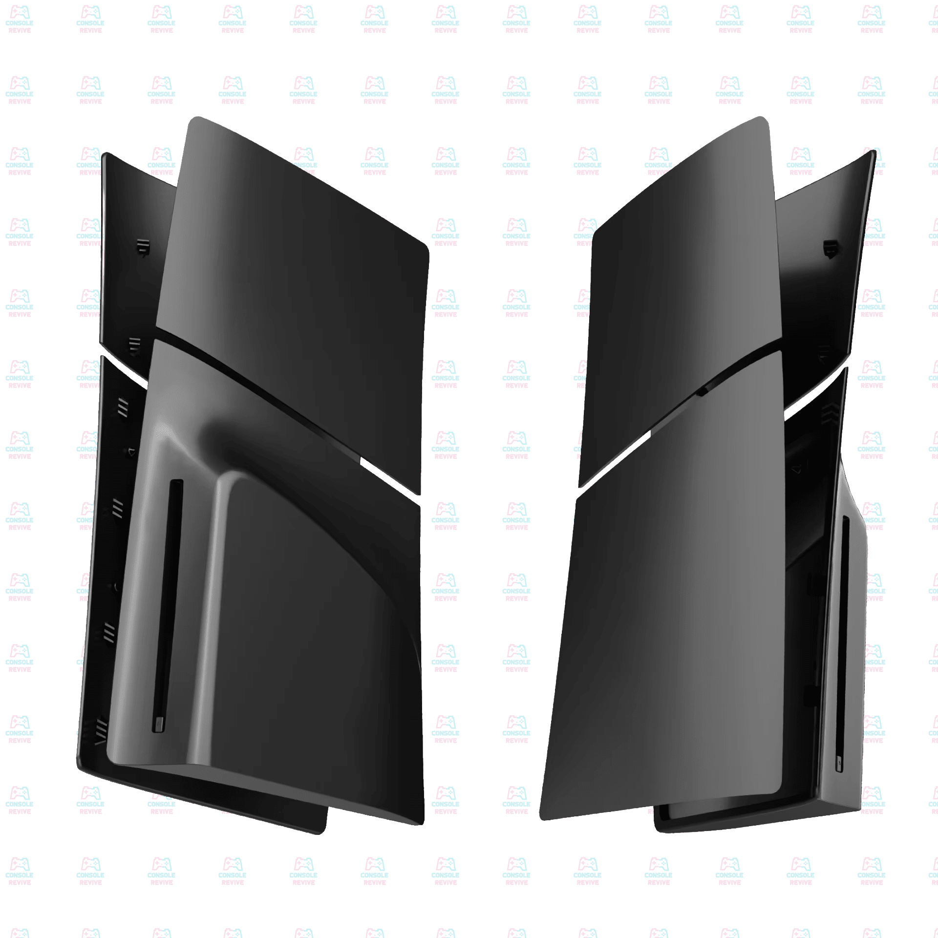 PS5 Slim Disc Edition Matte Faceplates (Set of 4) – Premium Replacement Console Covers, Easy to Install - Console Revive