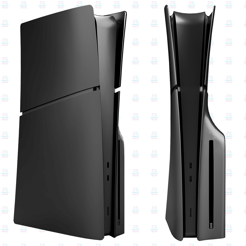 PS5 Slim Disc Edition Matte Faceplates (Set of 4) – Premium Replacement Console Covers, Easy to Install - Console Revive