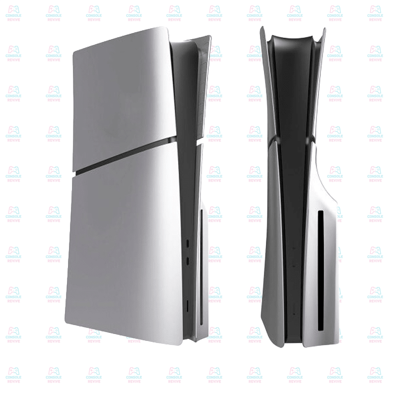 PS5 Slim Disc Edition Matte Faceplates (Set of 4) – Premium Replacement Console Covers, Easy to Install - Console Revive